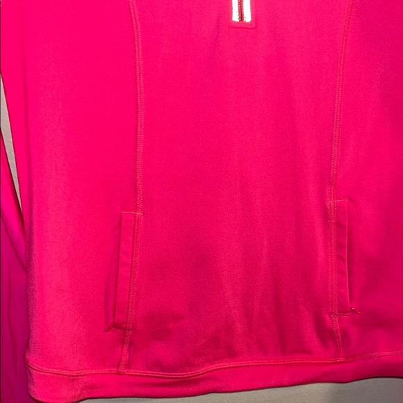 Abercrombie & Fitch Vibrant Pink Half-Zip Top - Picture 3 of 6
